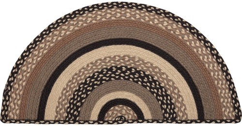 Braided hearth doorway rug - braided,